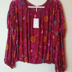 NWT Free People Wildflower Honey Top